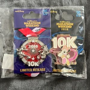 2018 Run Disney 10k Limited Release Pins